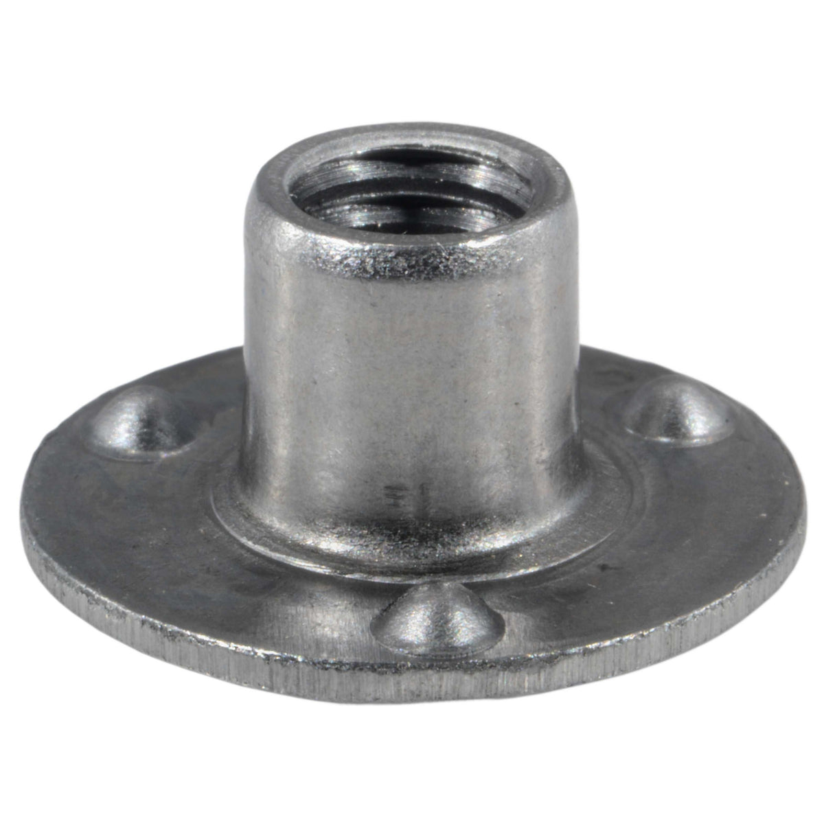 5/16"-18 x 3/8" Plain Steel Coarse Thread Round Projection Weld Nuts