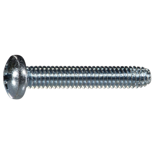 #8-32 x 1" Zinc Plated Steel Coarse Thread Phillips Pan Head Type F Sheet Metal Screws