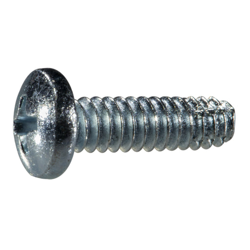 #10-24 x 5/8" Zinc Plated Steel Coarse Thread Phillips Pan Head Type F Sheet Metal Screws