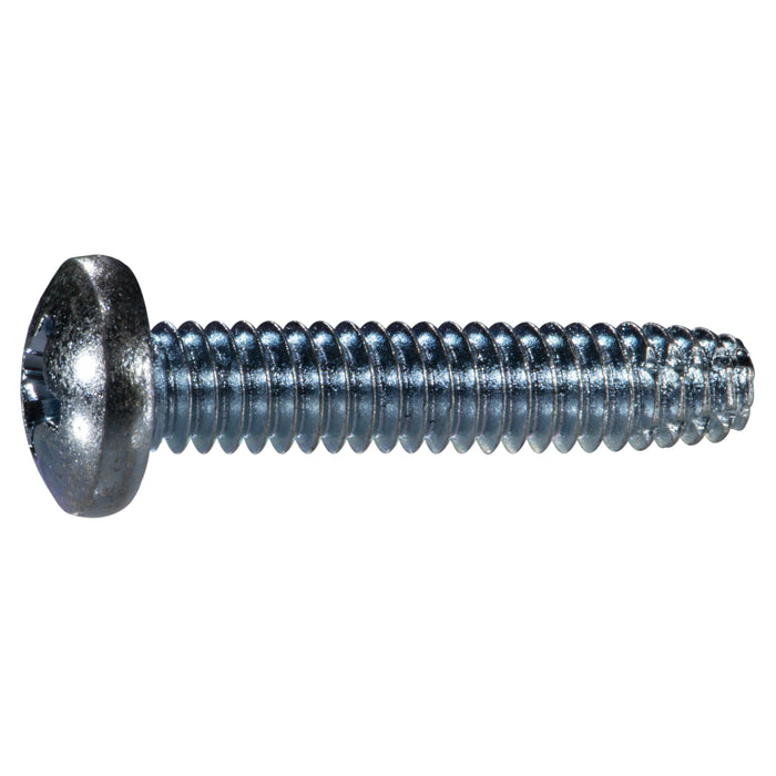 1/4"-20 x 1-1/4" Zinc Plated Steel Coarse Thread Phillips Pan Head Type F Sheet Metal Screws