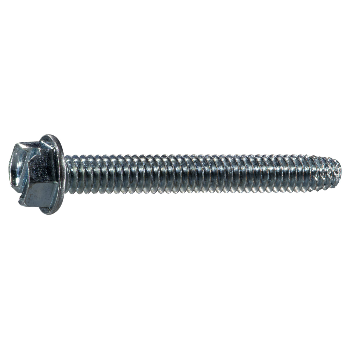 1/4"-20 x 2" Zinc Plated Steel Coarse Thread Hex Washer Head Type F Sheet Metal Screws