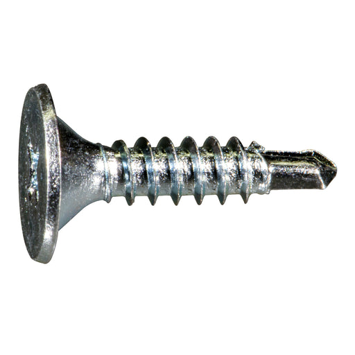 #8-18 x 3/4" Zinc Plated Steel Phillips Wafer Head Self-Drilling Screws