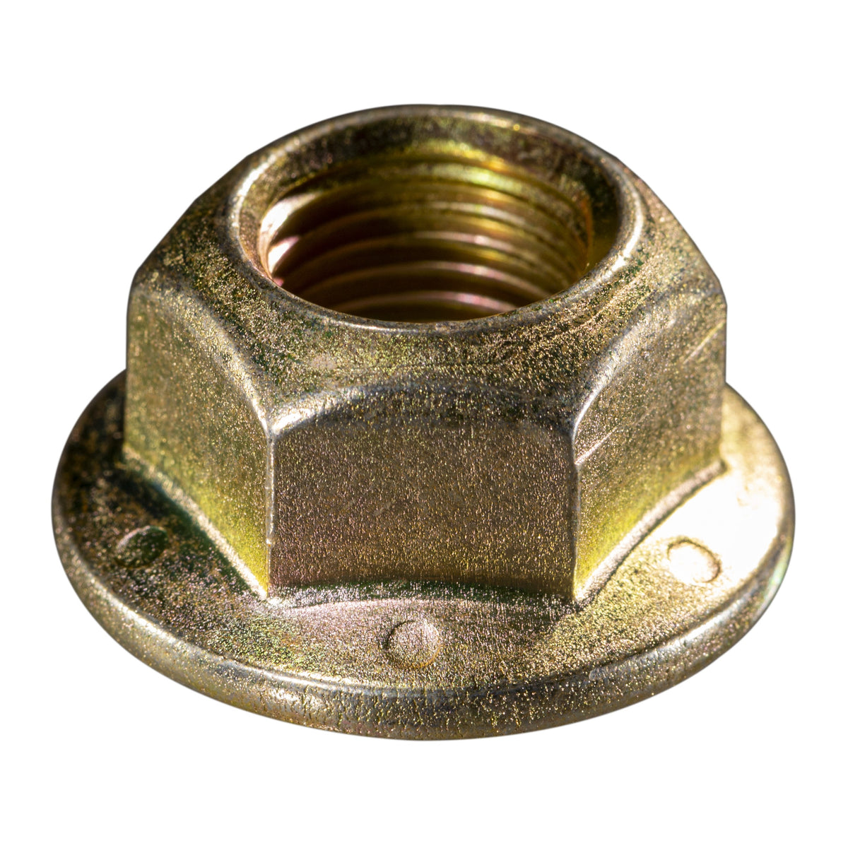 1/2"-20 Yellow Zinc Plated Grade 8 Steel Fine Thread Hex Nuts