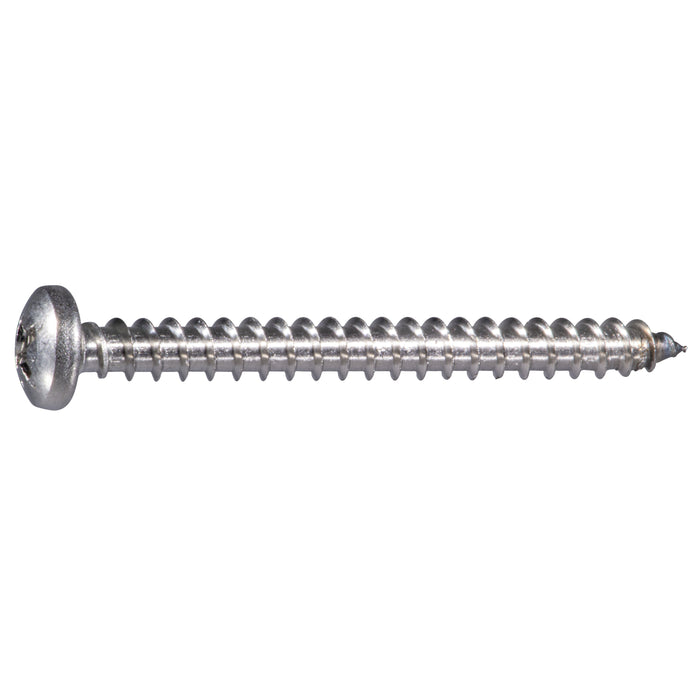 #10 x 2" 316 Stainless Steel Phillips Pan Head Sheet Metal Screws