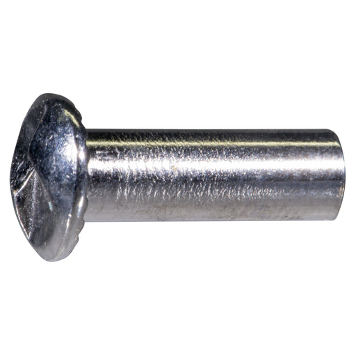 1/4" OD x 3/4" Zinc Plated Steel Slotted One-Way Screw Posts