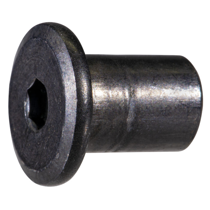 6mm-1.00 Coarse Thread Black Oxide Plated Steel Joint Connector Caps