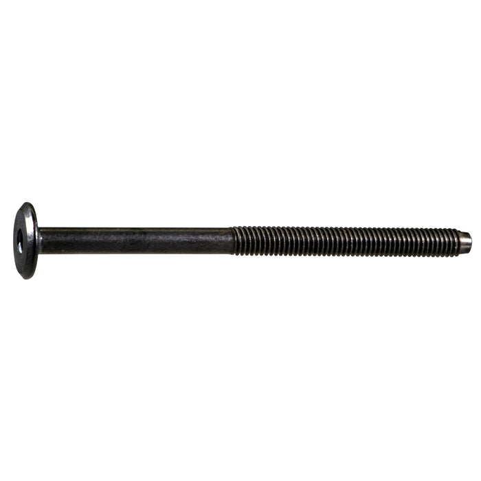 6mm-1.00 x 90mm Coarse Thread Black Oxide Plated Steel Joint Connector Bolts