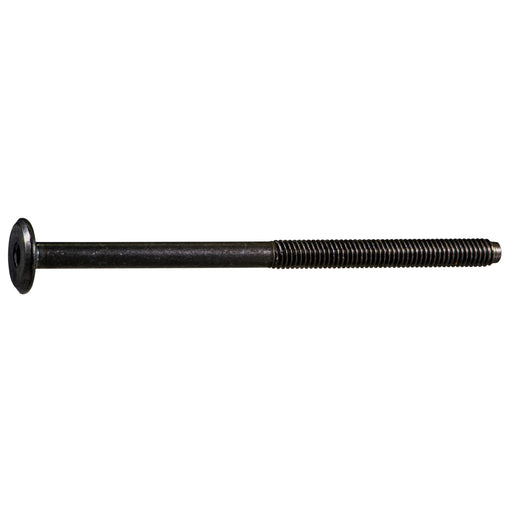 6mm-1.00 x 100mm Coarse Thread Black Oxide Plated Steel Joint Connector Bolts