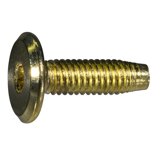 6mm-1.00 x 20mm Brass Plated Steel Coarse Thread Joint Connector Bolts