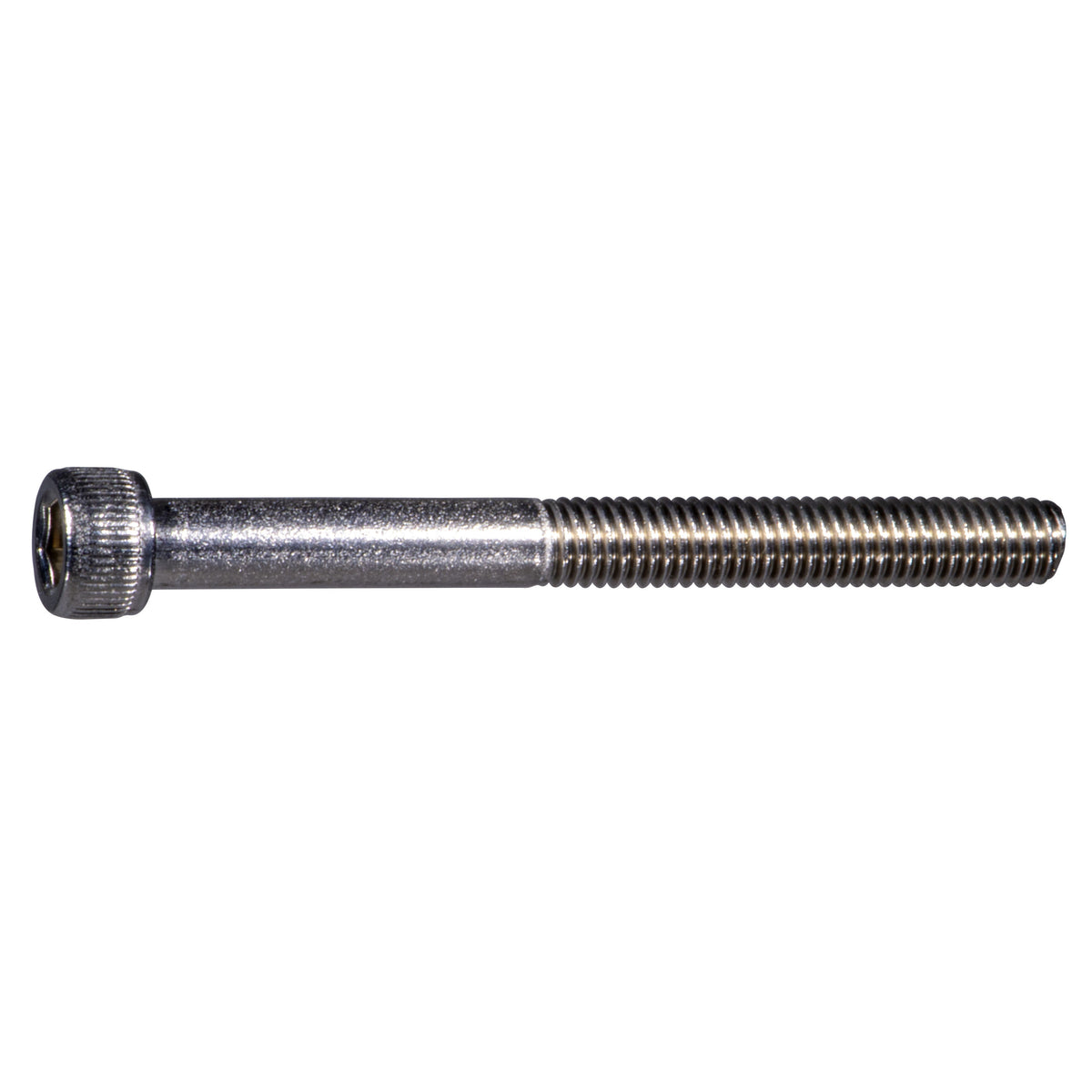 #10 x 2" Stainless Steel Fine Thread Knurled Head Hex Socket Cap Screw