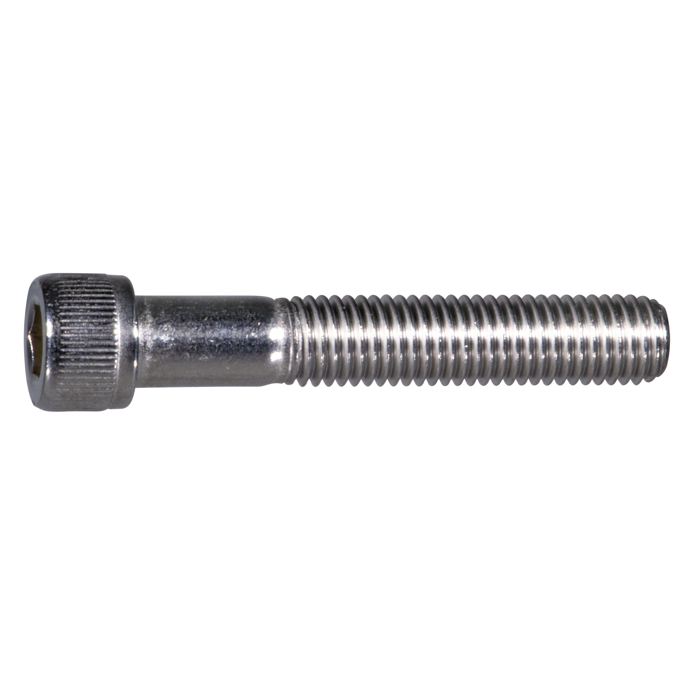 1/4" x 1-1/2" Stainless Steel Fine Thread Knurled Head Hex Socket Cap Screw