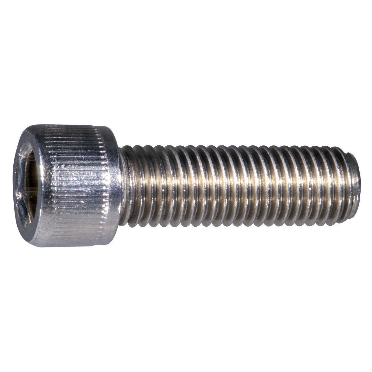 5/16" x 1" Stainless Steel Fine Thread Knurled Head Hex Socket Cap Screw