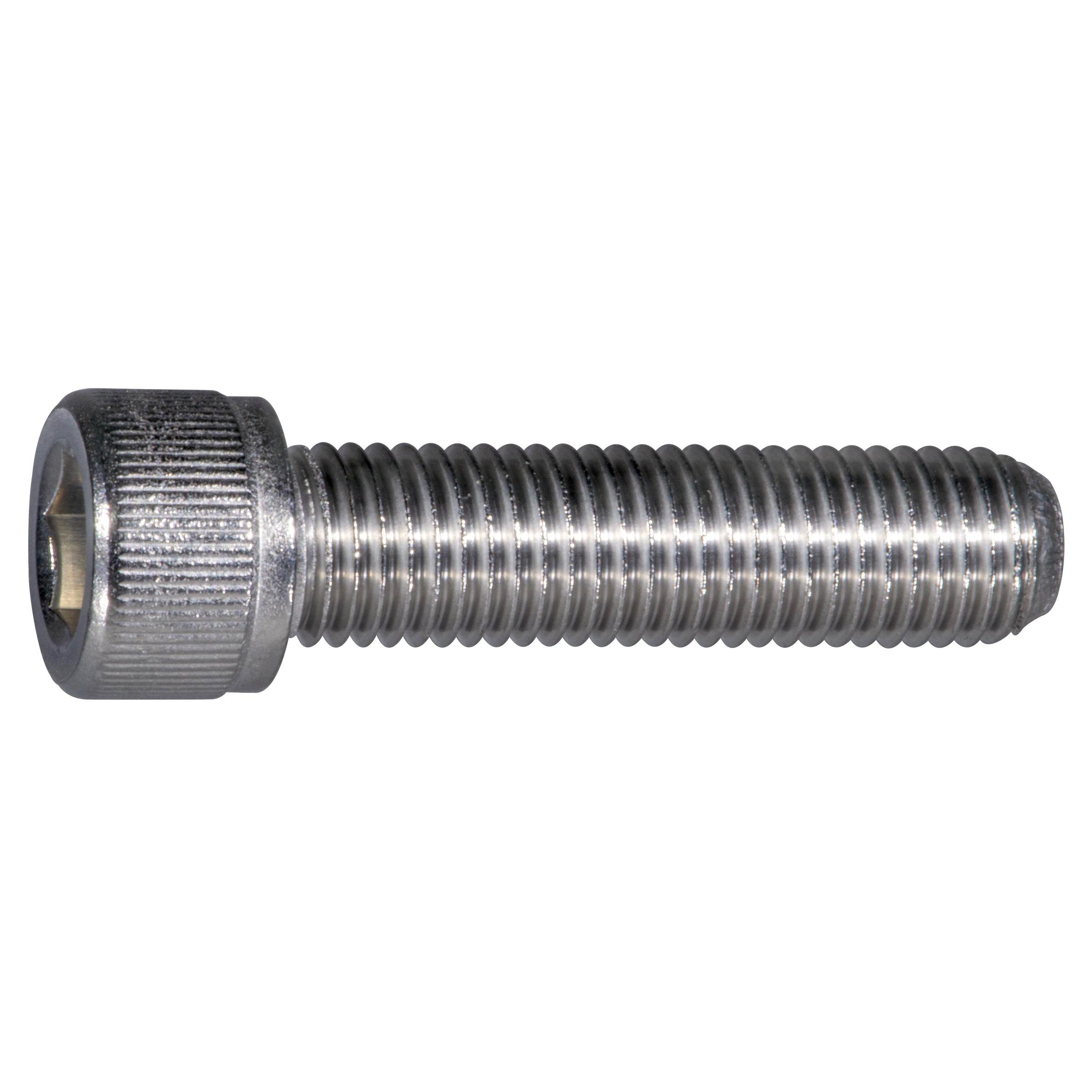 5/16" x 1-1/4" Stainless Steel Fine Thread Knurled Head Hex Socket Cap Screw