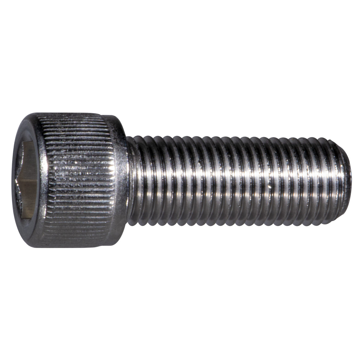 3/8" x 1" Stainless Steel Fine Thread Knurled Head Hex Socket Cap Screw
