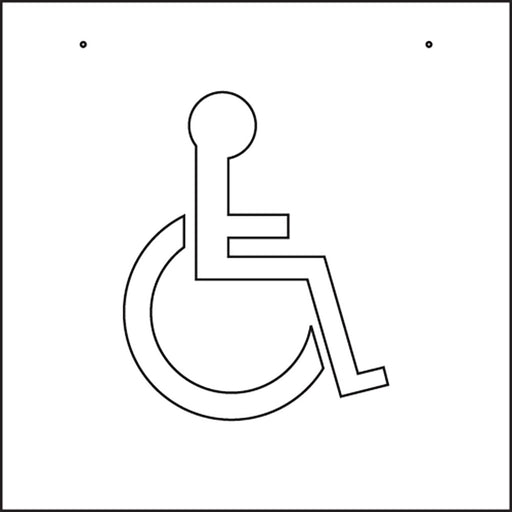 48Inx48" Handicap Parking Stencil  (1 pc.)