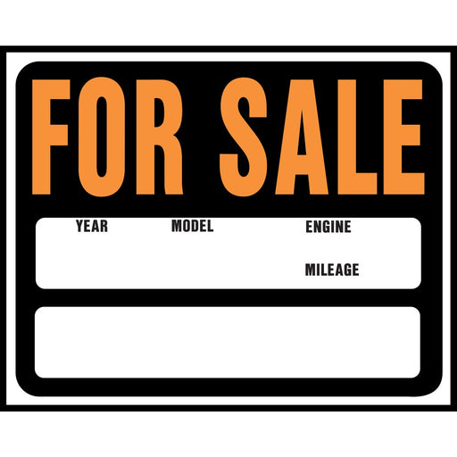 Auto/Boat For Sale Sign 14.5" x 18.5" (5 pcs.)