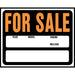 Auto/Boat For Sale Sign 14.5" x 18.5" (5 pcs.)