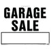 Garage Sale (Black On White) Sign 18" x 23" (5 pcs.)