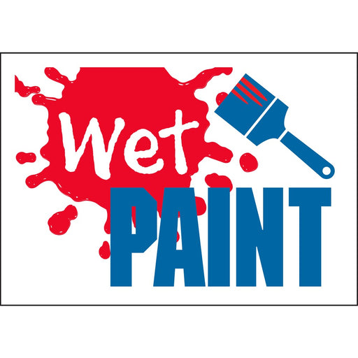 Wet Paint Sign 8.5" x 12.5" (10 pcs.)
