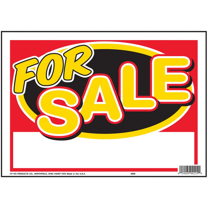 For Sale Sign 8.5" x 12.5" (10 pcs.)