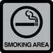 4.5X4.5" Smoking Area Sign 4.5" x 4.5" (5 pcs.)