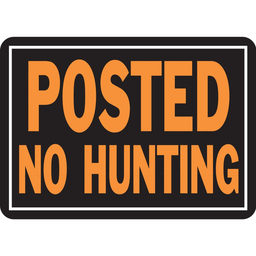 Posted No Hunting Sign 9.25" x 14" (12 pcs.)
