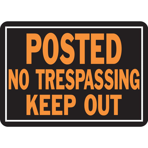Posted No Trespassing Keep Out Sign 9.25" x 14" (12 pcs.)