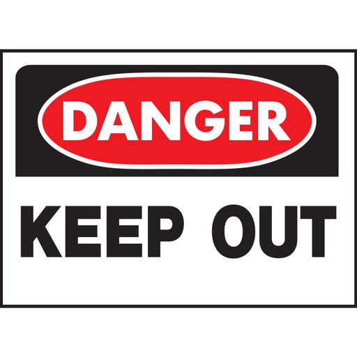 Danger Keep Out Sign 10" x 14" (5 pcs.)
