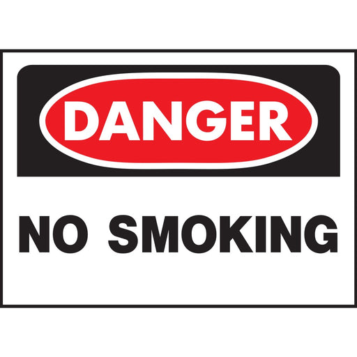 Danger No Smoking Sign 10" x 14" (5 pcs.)