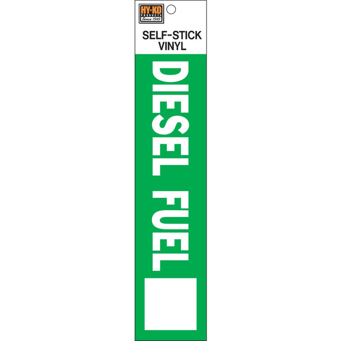 Diesel Fuel Sign 2" x 8" (10 pcs.)