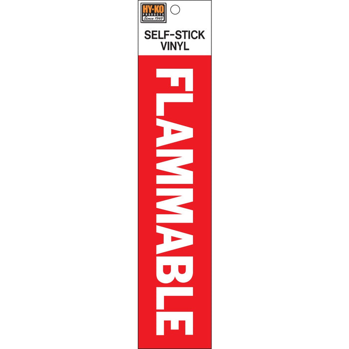 Flammable Sign 2" x 8" (10 pcs.)