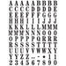 3/8" Black/White Letters (10 pcs.)