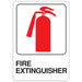 Fire Extinguisher Sign 5" x 7" (5 pcs.)