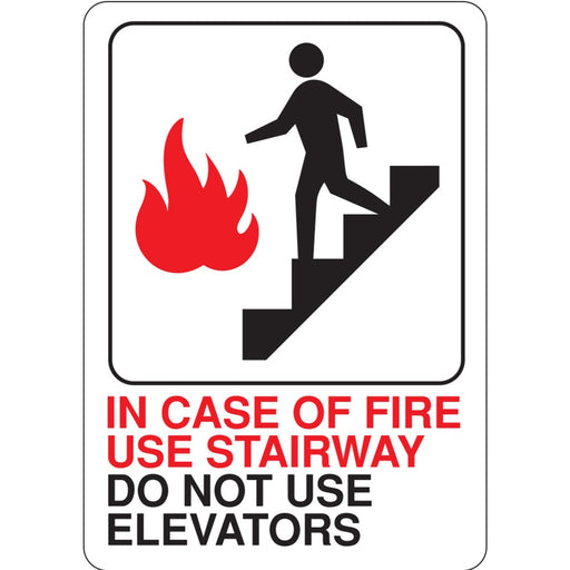 In Case Of Fire Use Stairway Sign 5" x 7" (5 pcs.)