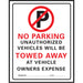 No Parking Sign 10" x 14" (1 pc.)