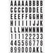 1" Black/White Numbers/Letters (10 pcs.)