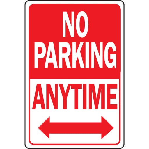 No Parking Anytime Sign 12" x 18" (1 pc.)