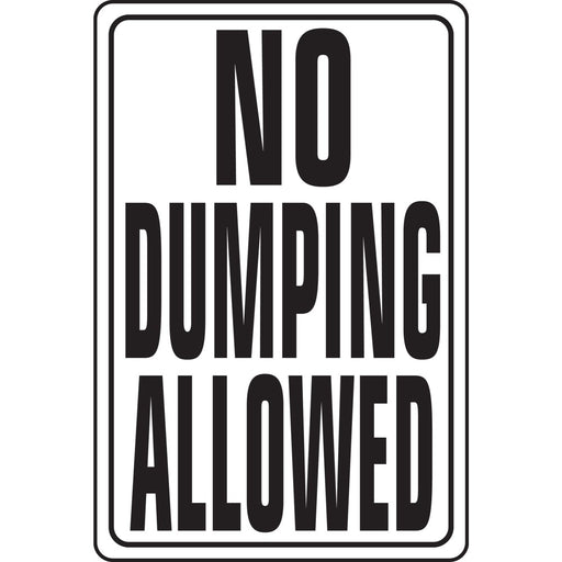 No Dumping Sign 12" x 18" (1 pc.)
