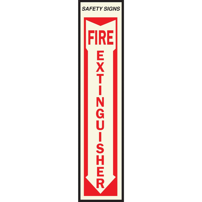 Fire Extinguisher Sign 4" x 18" (10 pcs.)