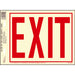 Exit (6" Letters) Photoluminescent Sign 8" x 10" (10 pcs.)