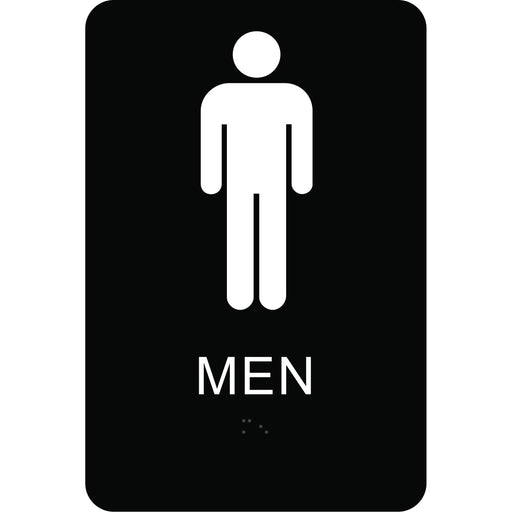 Braille Men Signs 6" x 9" (3 pcs.)