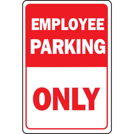 Employee Parking Only Sign 12" x 18" (1 pc.)