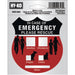 4X4" Self-Adhesive Emergency Rescue Sign 4" x 4" (6 pcs.)