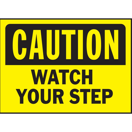 Caution Watch Your Step Sign 10" x 14" (5 pcs.)