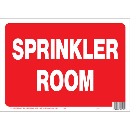 Sprinkler Room Sign 10" x 14" (5 pcs.)