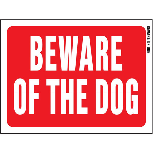 Beware Of Dog Sign 8.5" x 12" (10 pcs.)
