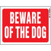 Beware Of Dog Sign 8.5" x 12" (10 pcs.)