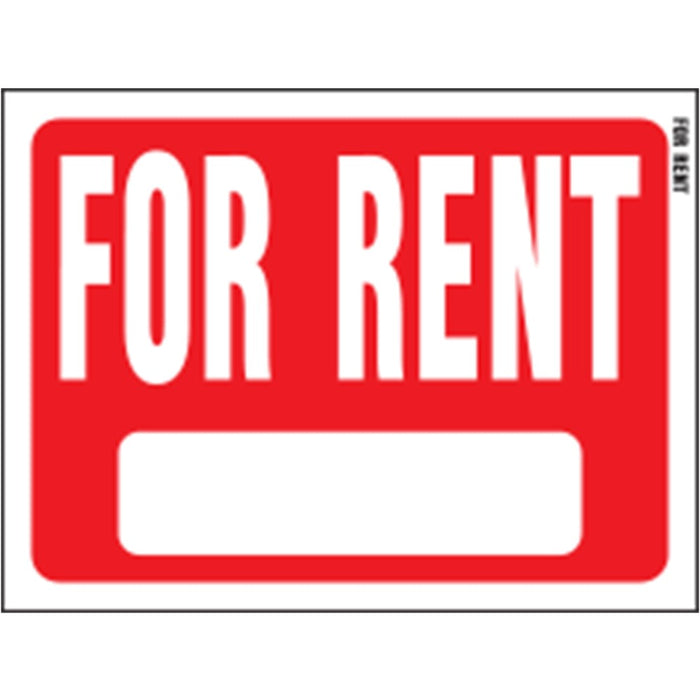 For Rent Sign 8.5" x 12" (10 pcs.)