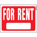 For Rent Sign 8.5" x 12" (10 pcs.)