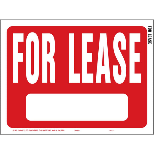 For Lease Sign 8.5" x 12" (10 pcs.)